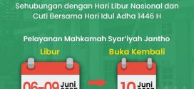 Pengumuman Libur Pelayanan