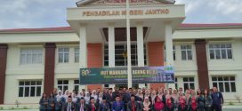 Mahkamah Syar’iyah Janto dan Pengadilan Negeri Jantho Gelar Upacara Bersama Memperingati HUT MA RI