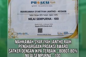 MS Jantho Raih Penghargaan ProAksi Award