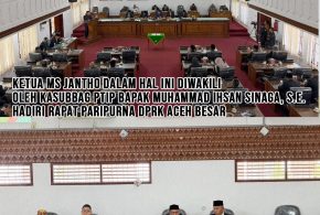 Mahkamah Syar’iyah Jantho Perkuat Sinergi, Kasubag PTIP Hadiri Rapat DPRK Aceh Besar